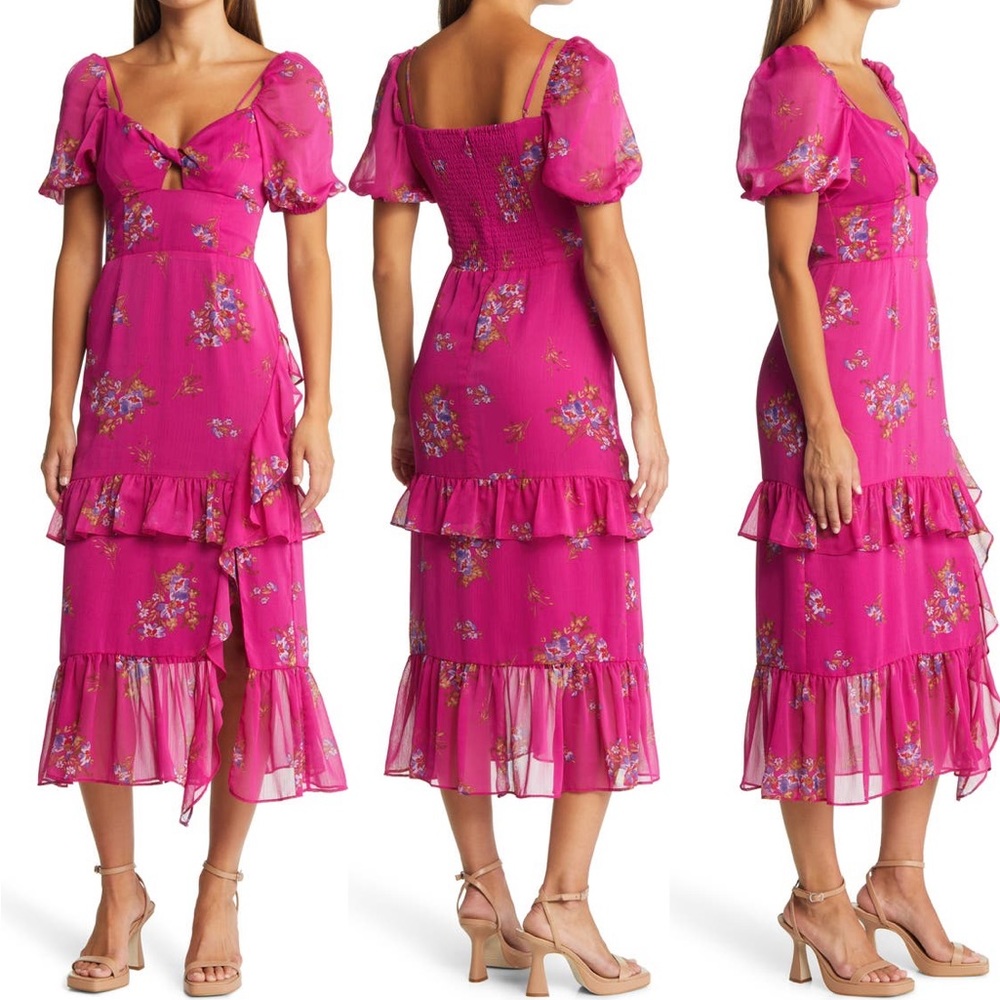 Wayf The Delilah Midi Dress XXS